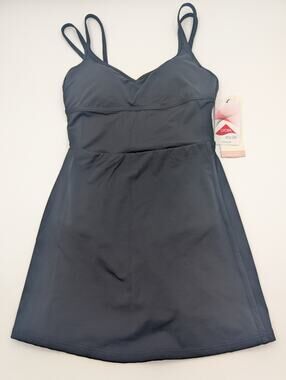 Calia Womens Strappy Back Swim Dress BLACK Size XS EXTRA SMALL NWT NEW